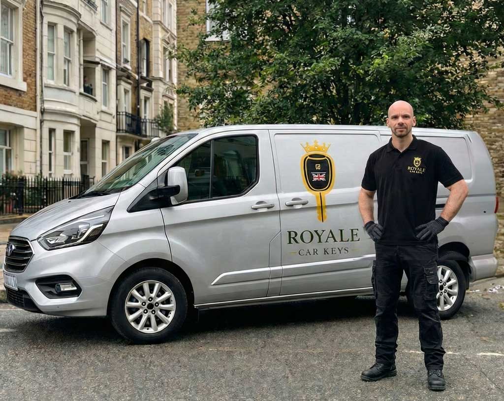 Royale Car Keys fully equipped mobile auto locksmith van stationed in Luton, ready for rapid dispatch.